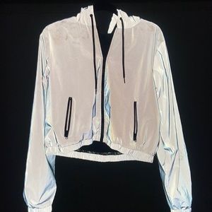 FOREVER 21 REFLECTIVE WINDBREAKER